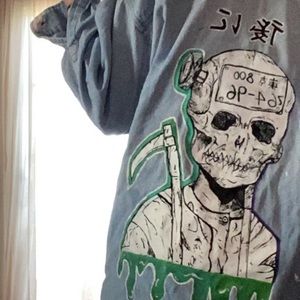 dorohedoro hand painted ebisu denim jacket